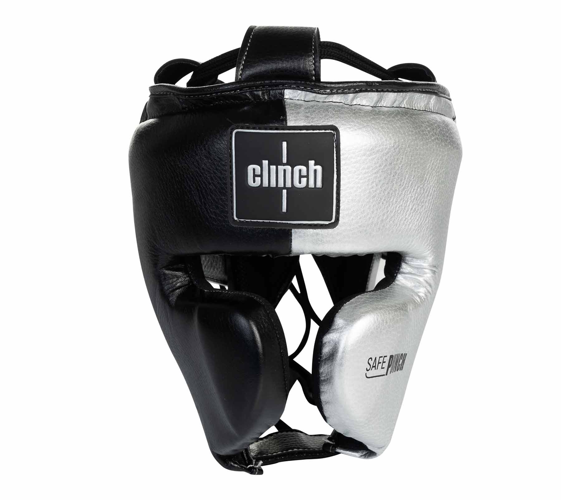 Шлем боксерский Clinch Punch 2.0 C145 черно-серебристый 1800_1603