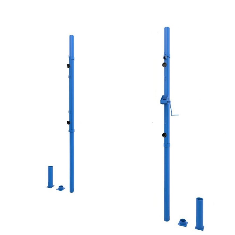 Стойки волейбольные универсальные круглые со стаканами (с системой натяжения) Dinamika ZSO-002779 800_800