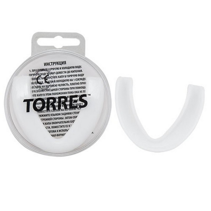 Капа Torres PRL1023WT, термопластичная, евростандарт CE approved, белый 800_800