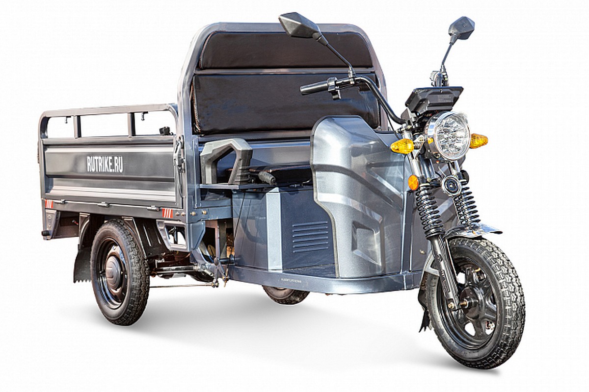 Грузовой электротрицикл RuTrike Мастер 1500 60V1000W 024452-2739 серый 1200_800