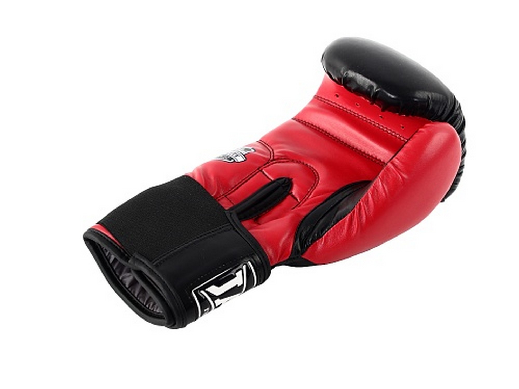 Перчатки боксерские (иск.кожа) 8ун Jabb JE-4056/Eu 56 черный\красный 2000_1500