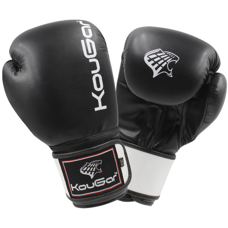 Боксерские перчатки Kougar KO400-4, 4oz, черный 800_800