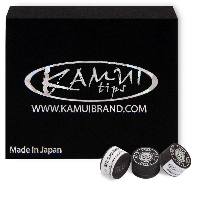 Наклейка для кия Kamui Black d12мм Super Soft 1шт 05237 800_800