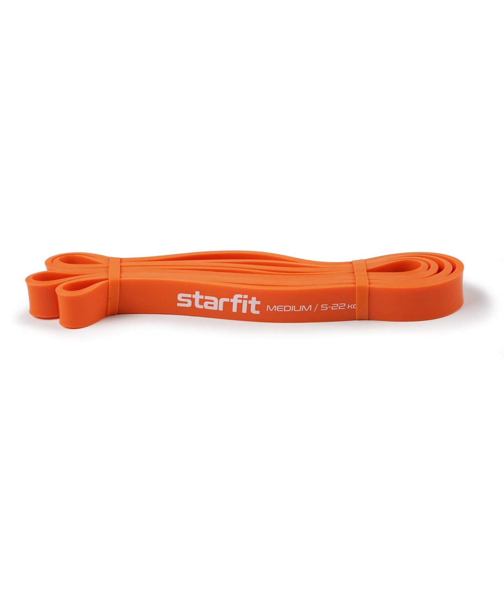Эспандер ленточный для кросс-тренинга Star Fit 5-22 кг, 208х2,2 см ES-803 оранжевый 1663_2000