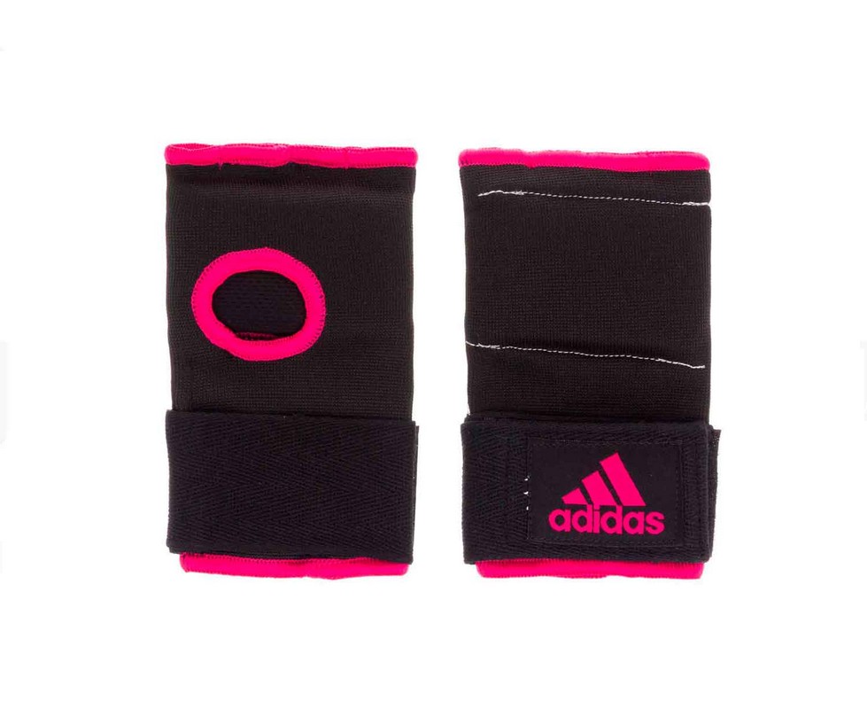 Внутренние перчатки Adidas Super Inner Gloves Gel Knuckle черно-розовые adiBP021 979_800