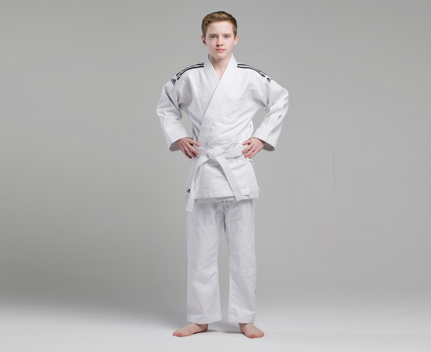 Кимоно для дзюдо подростковое Adidas Training белое J500 856_700