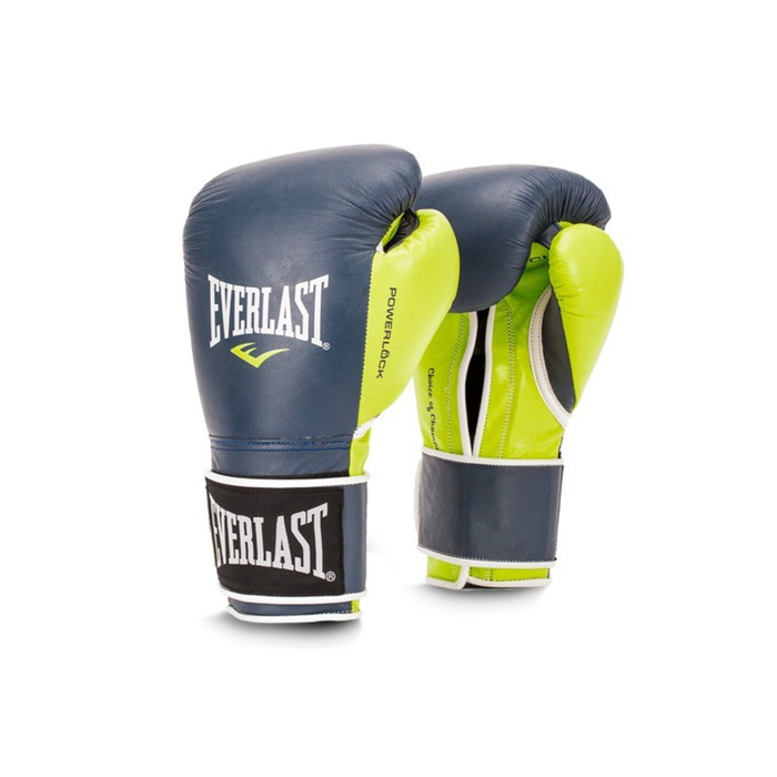 Перчатки тренировочные Everlast Powerlock 16 oz синий/зеленый P00000618 700_700