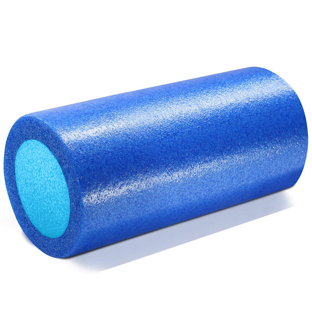 Ролик для йоги полнотелый 2-х цветный (синий/голубой) 31х15см Sportex PEF100-31-X 1000_1000