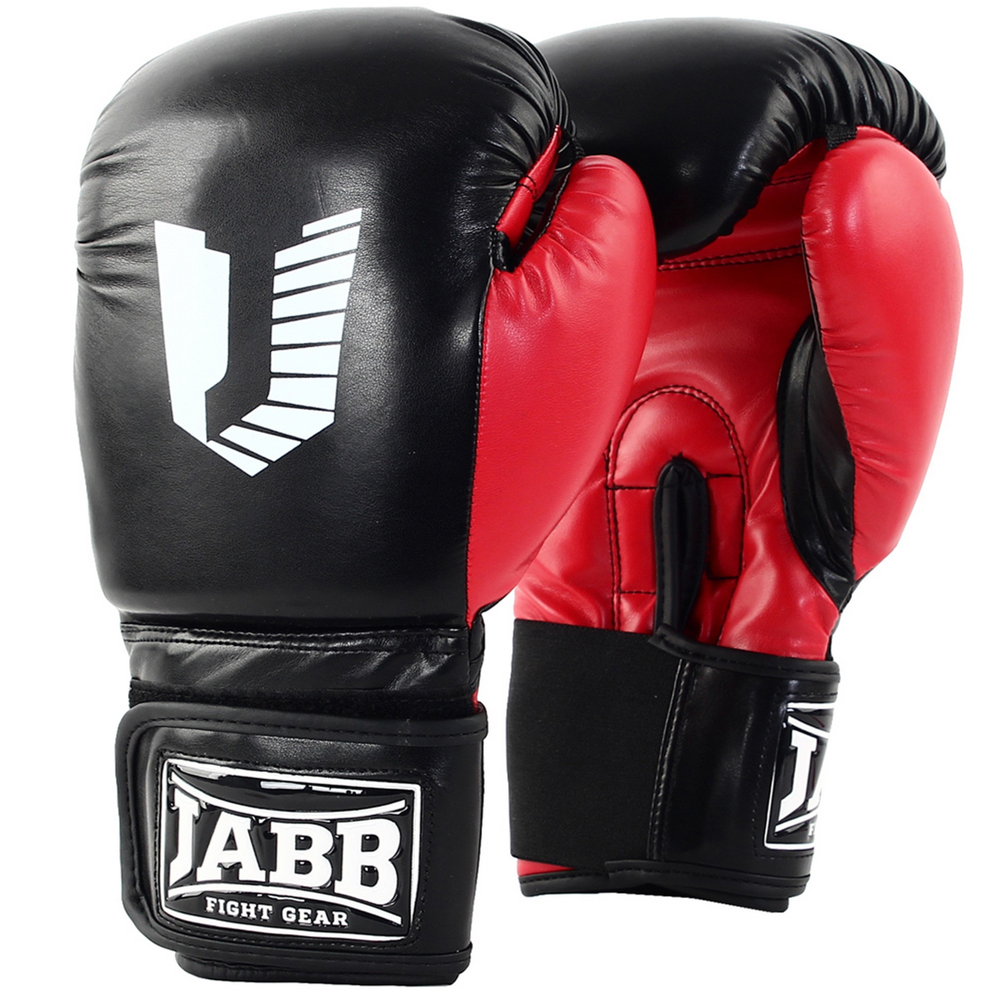 Перчатки боксерские (иск.кожа) 8ун Jabb JE-4056/Eu 56 черный\красный 2000_2000
