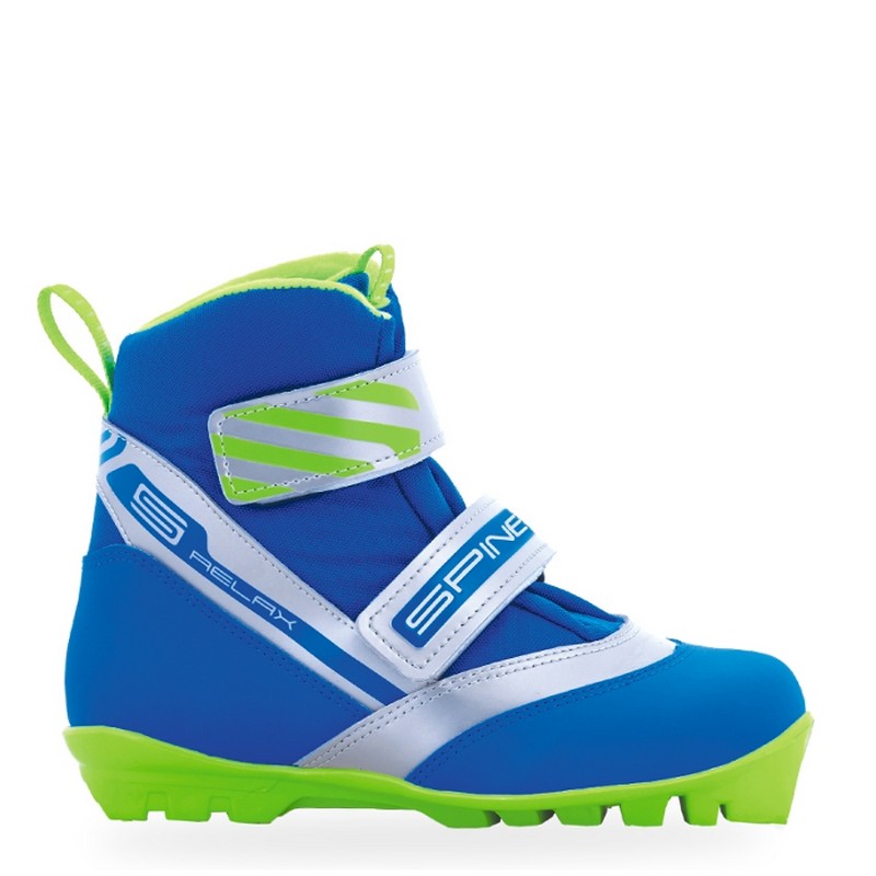Лыжные ботинки SNS Spine Relax 116 синий/зеленый 800_800