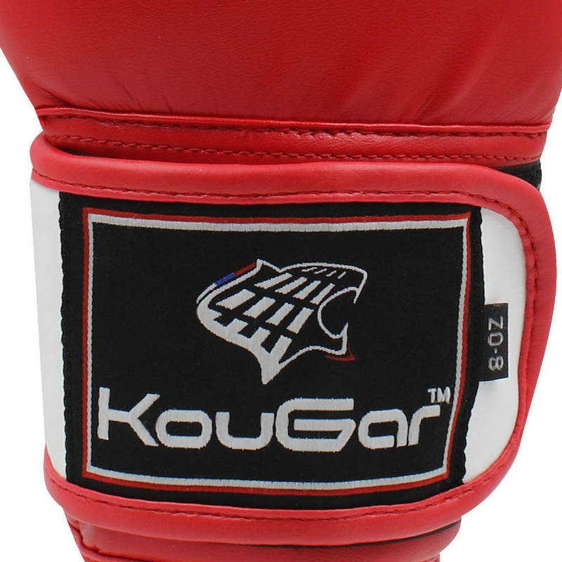 Боксерские перчатки Kougar KO200-8, 8oz, красный 800_800