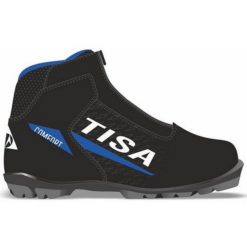 Лыжные ботинки Tisa NNN Comfort S85222 черный\синий 800_800