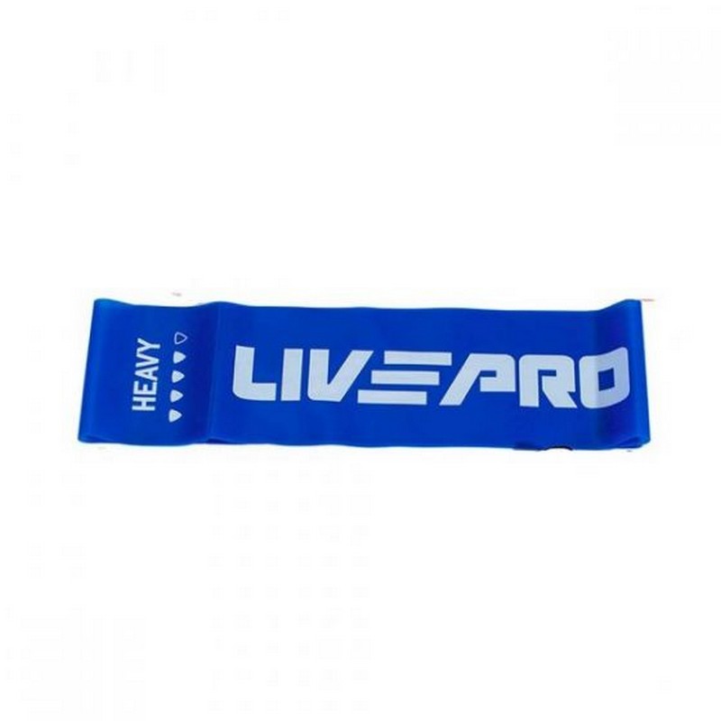 Ленточный амортизатор Live Pro Latex Resistance Band LP8415-H\HV-BL-02 высокое сопротивление, синий 800_800