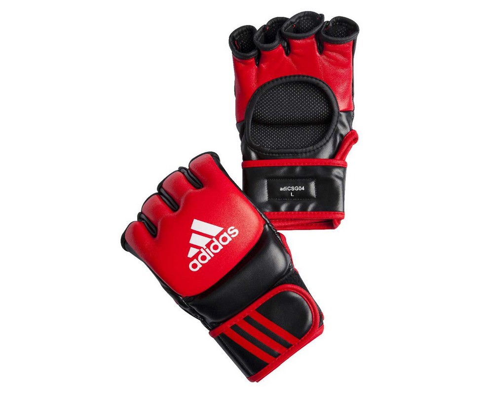 Перчатки для смешанных единоборств Adidas Ultimate Fight красно-черные adiCSG041 979_800