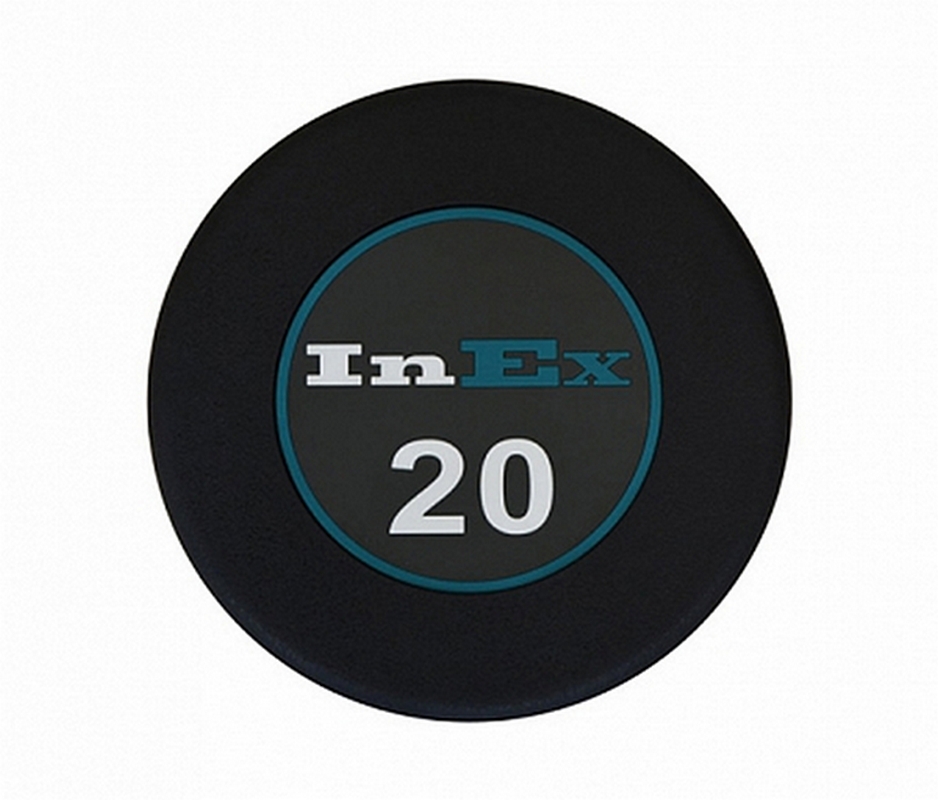 Фиксированные обрезиненные гантели 25кг Inex GMAX GRD-N-25KG 938_800