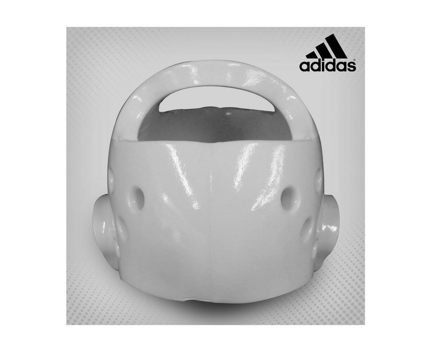 Шлем для тхэквондо Adidas Head Guard Dip Foam WTF белый adiTHG01C 856_700