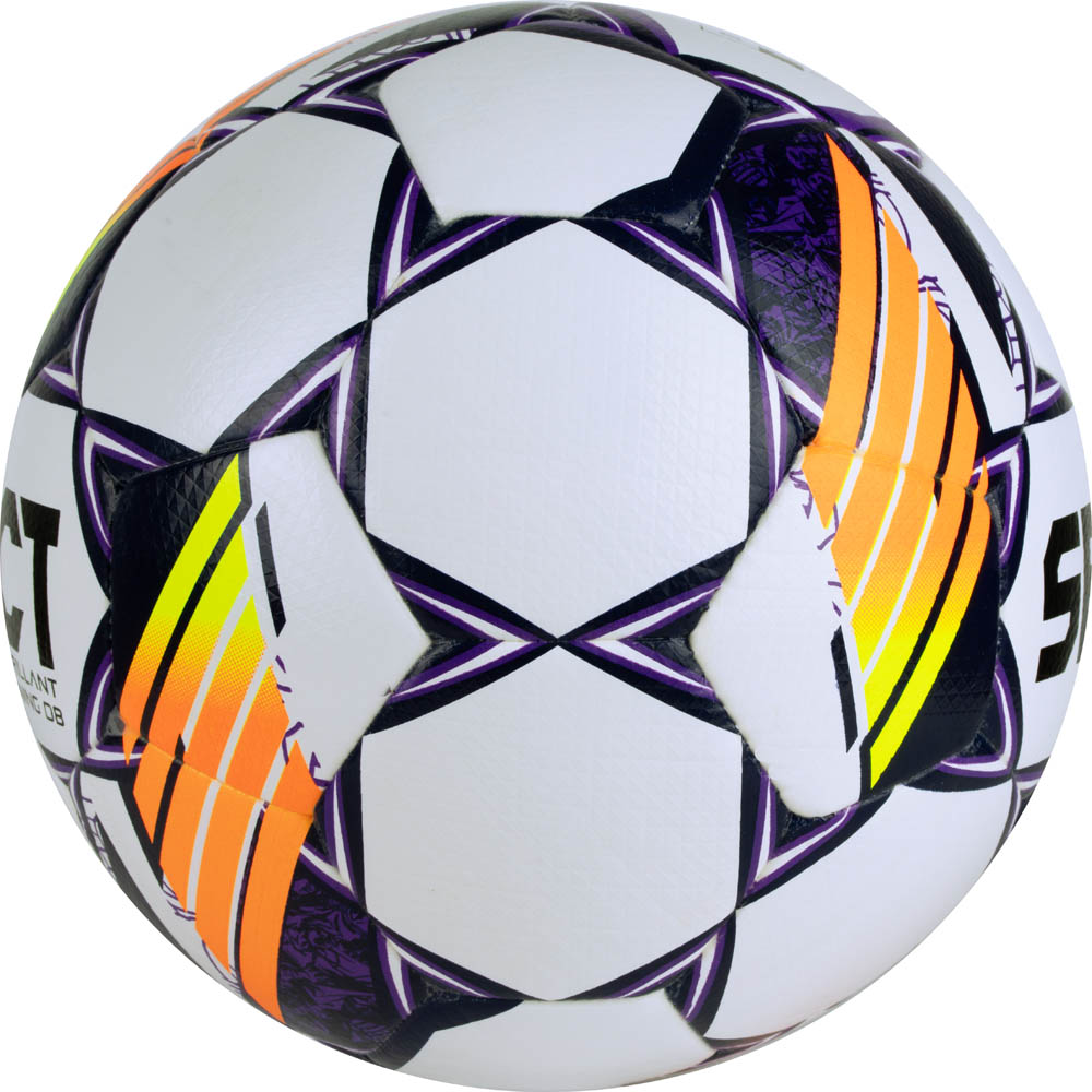 Мяч футбольный Select Brillant Training DB V24, 0864168096, р.4, 32п, ПУ, гибр.сш, бел-оранж 1000_1000