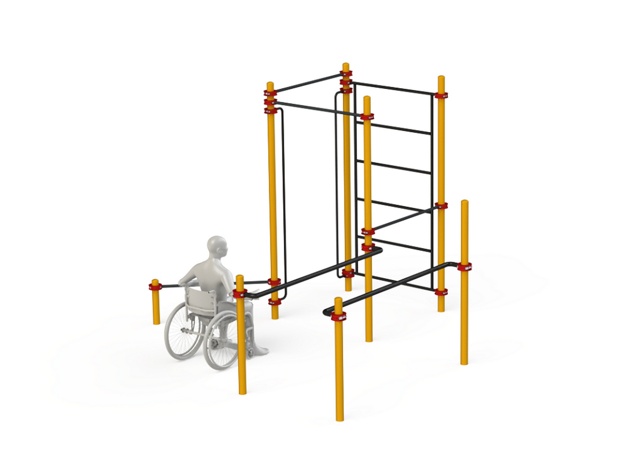 Спортивный комплекс для инвалидов-колясочников Spektr Sport WRK-D18_108mm 2000_1500