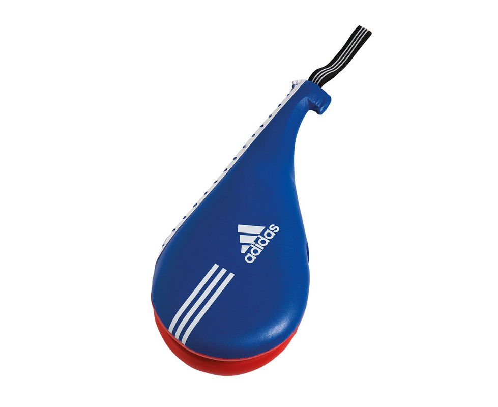Ракетка для тхэквондо двойная Adidas Maya Double Target Mitt сине-красная adiTDT03 979_800