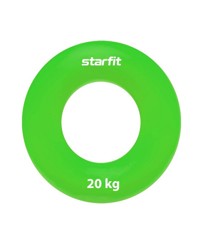 Эспандер кистевой Core Star Fit ES-404 "Кольцо", d8,8 см, 20 кг, силикогель, зеленый 665_800