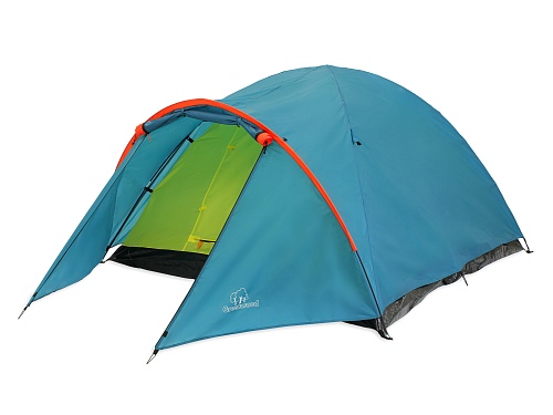 Палатка 3-х местная Greenwood Target 3 синий/оранжевый 500_375