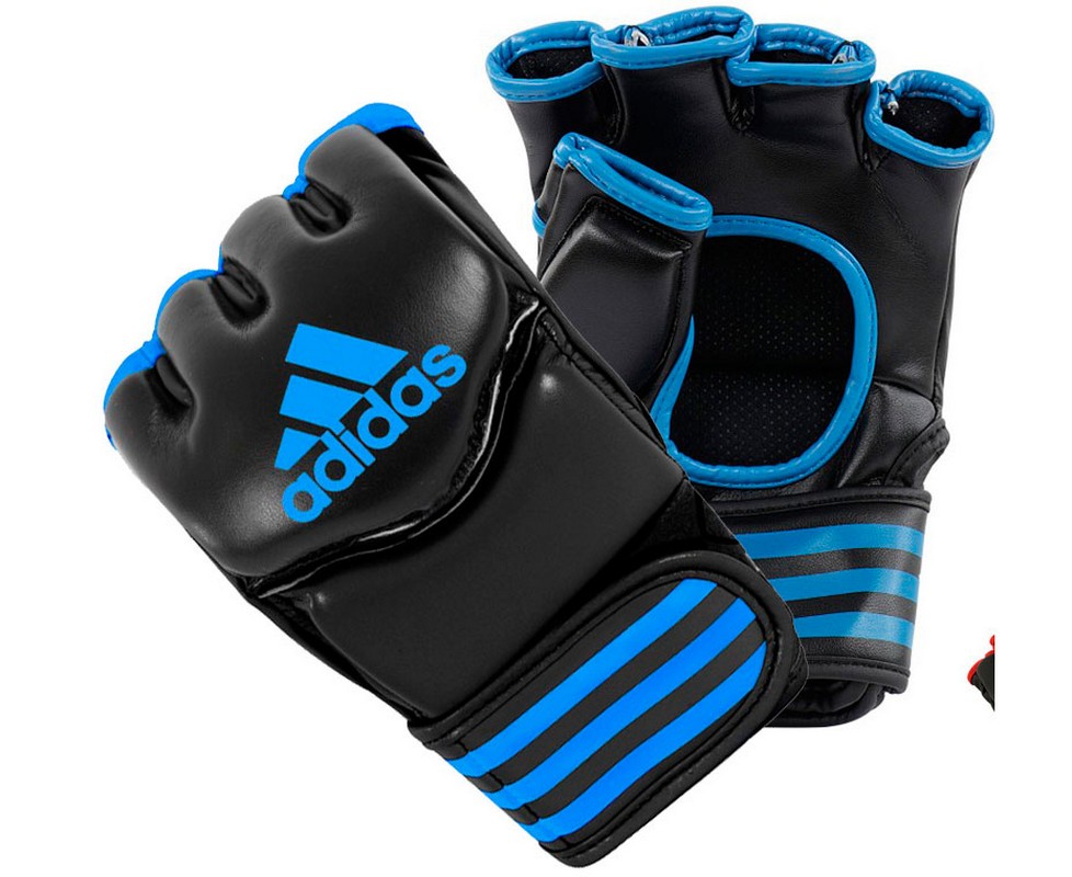 Перчатки для смешанных единоборств Adidas Traditional Grappling черно-синие adiCSG07 978_800