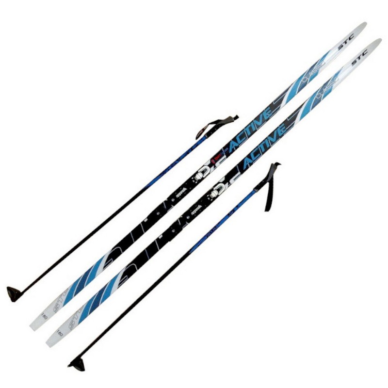 Лыжный комплект STC MIX Wax, с креплениями Rottefella мультиколор 800_800
