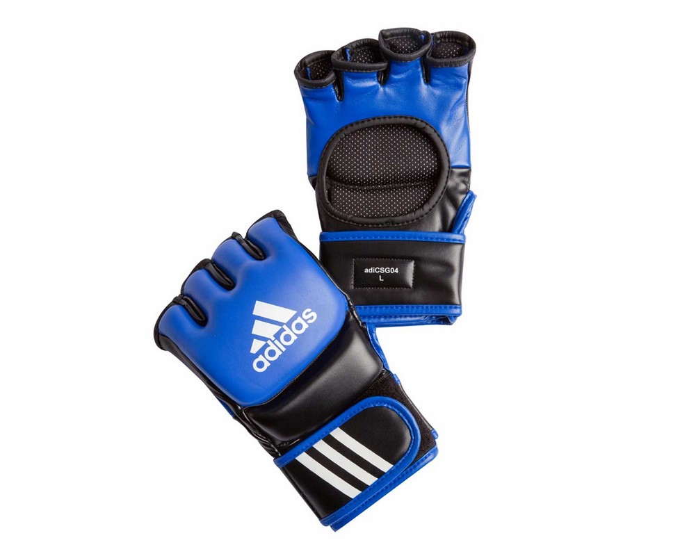 Перчатки для смешанных единоборств Adidas Ultimate Fight сине-черные adiCSG041 978_800