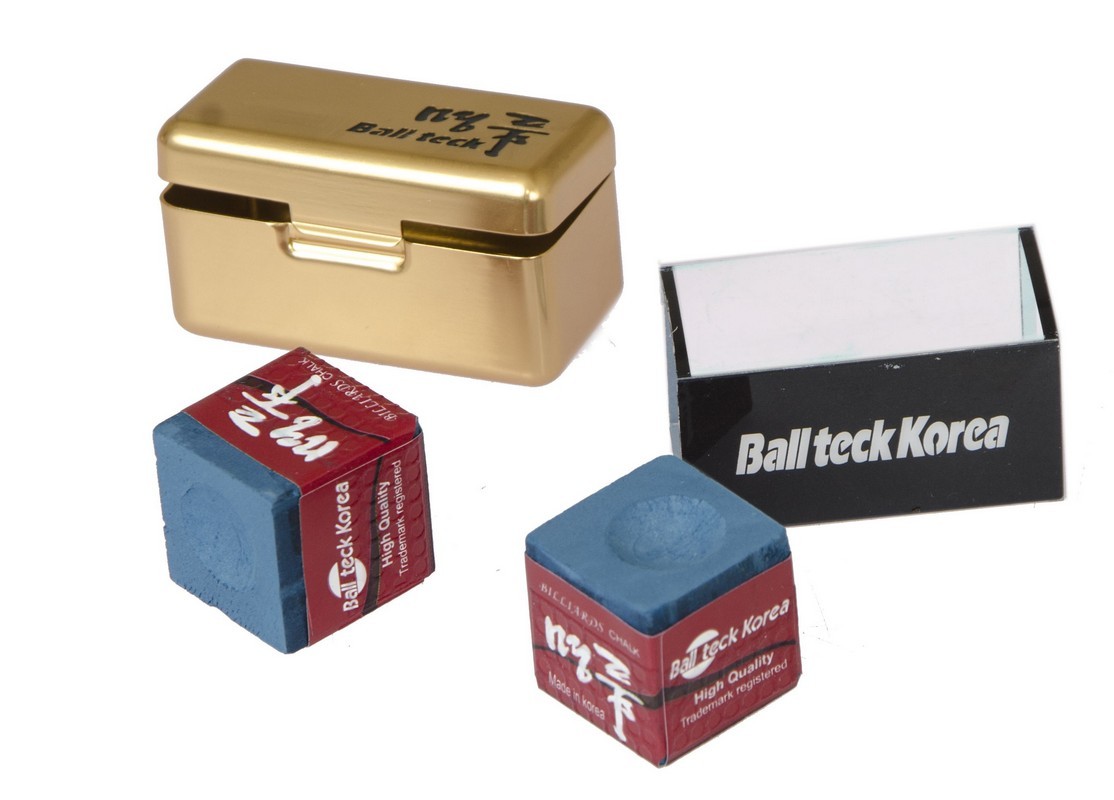 Мел Ball Teck PRO II (2 шт, в золотистой металлической коробке) 45.000.02.7 синий 1114_800