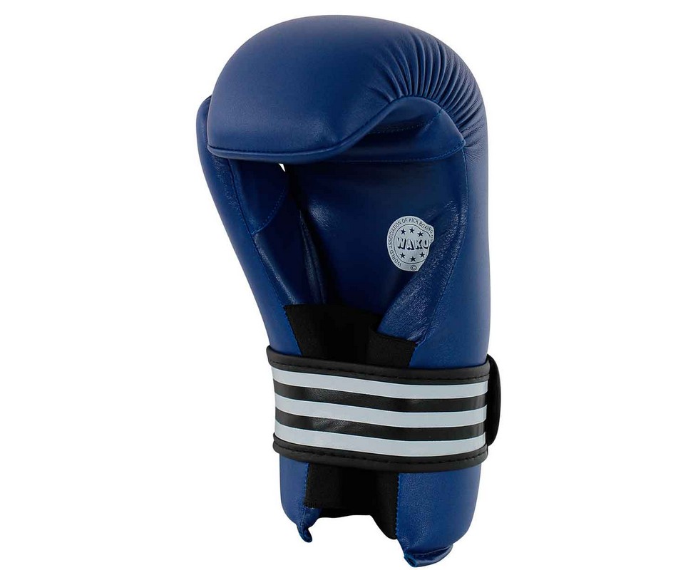 Перчатки полуконтакт Adidas WAKO Kickboxing Semi Contact Gloves синие adiWAKOG3 979_800