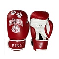 Боксерские перчатки Vagro Sport Ring RS910, 10oz, красный 120_120