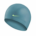 Шапочка для плавания Nike Solid Silicone, FINA Approved 93060448 темно-бирюзовый 120_120