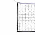 Сетка волейбол d3,0 мм яч100x100 белый, 1,0x9,5 м обш. с 4-х сторн, верх/низ лента 5 см ПП Zavodsporta 120_120