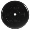 Диск обрезиненный d26мм MB Barbell MB-AtletB26-25 25кг черный 120_120