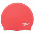 Шапочка для плавания Speedo Plain Molded Silicone Cap 8-70984H191, красный, силикон 120_120