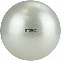 Мяч для художественной гимнастики Torres AGP-15-07, диам. 15 см, ПВХ, жемчужный с блестками 120_120