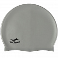 Шапочка для плавания силиконовая взрослая (серый) Sportex E41566 120_120