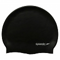 Шапочка для плавания Speedo Flat Silicone Cap, 8-709910001-0001, черный, силикон 120_120