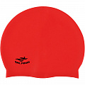 Шапочка для плавания силиконовая взрослая (красная) Sportex E41563 120_120