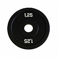 Диск бамперный 1,25 кг Original Fit.Tools FT-BPB-1,25 черный 120_120