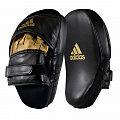 Лапы Adidas Training Curved Focus Mitt Short черно-золотые adiSBAC01 120_120