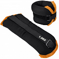 Утяжелители Sportex (2х1,5кг) (нейлон) в сумке (черный с оранжевой окантовкой) ALT Sport HKAW101-6 120_120