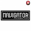 Нашивка Navigator Pro 96х35мм самоклеющаяся черная 120_120