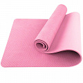 Коврик для йоги Sportex ТПЕ, 183х61х0,6см E39316 розовый 120_120