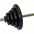 Штанга тренировочная 45,5 кг MB Barbell черный 120_120