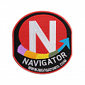 Нашивка Navigator Pro 58х50мм самоклеющаяся красная 120_120