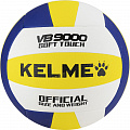 Мяч волейбольный Kelme 9806140-141, р. 5, 18 пан., синт.кожа (ПУ), клееный, бело-желто-синий 120_120