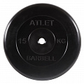 Диск обрезиненный d26мм MB Barbell MB-AtletB26-15 15кг черный 120_120